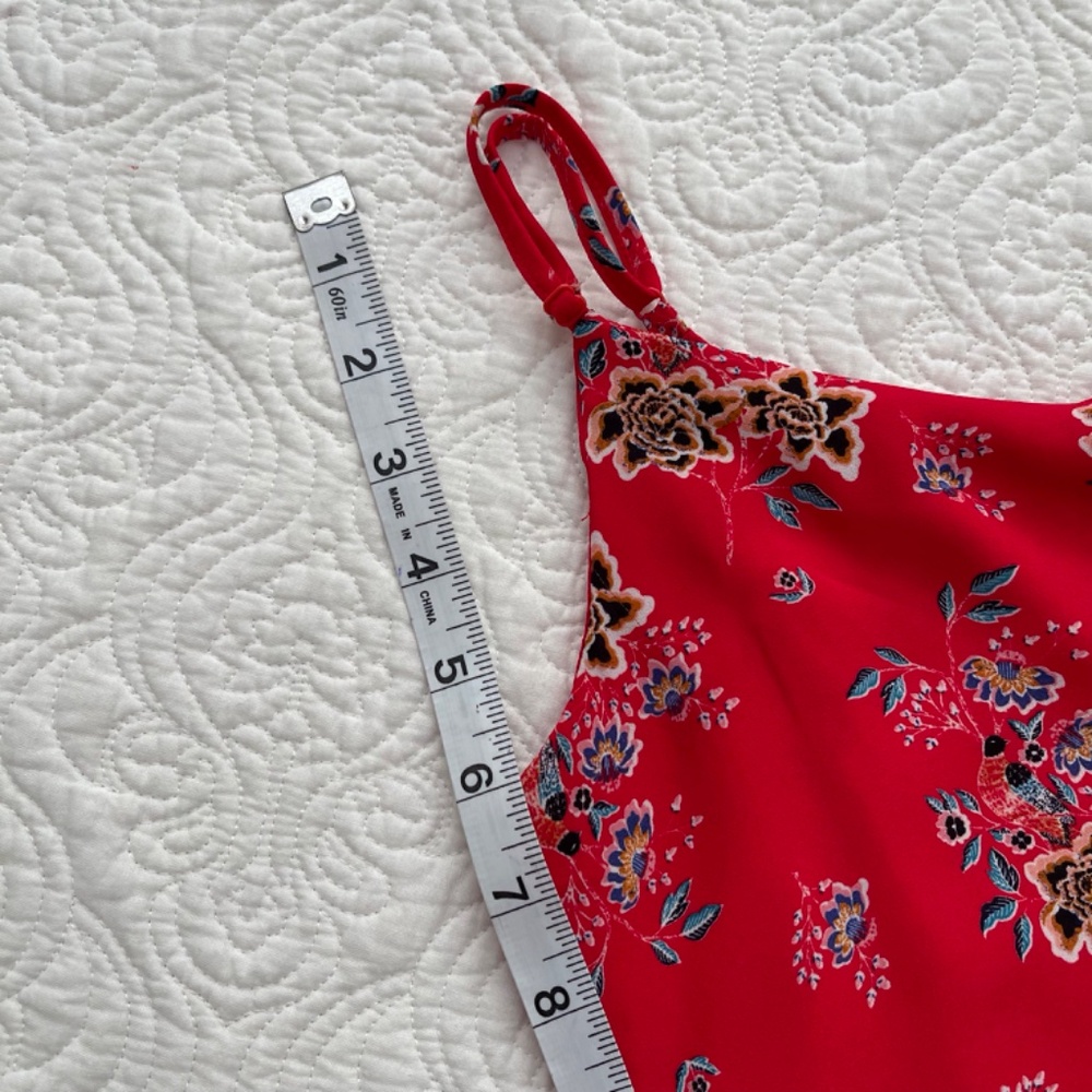 Pink Rose Tank Top Adjustable Straps Size Small - Picture 10 of 15